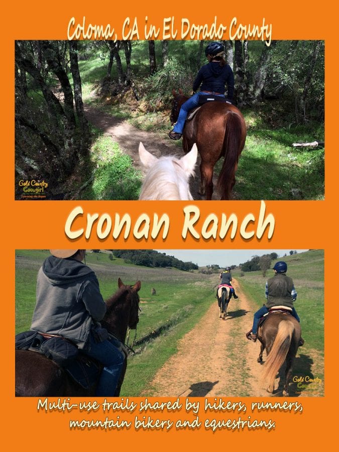 Enjoy a day of natural beauty on a Cronan Ranch trail ride. The multi-use trails at Cronan Ranch are part of the 25-mile South Fork American River Trail. #trailriding #hiking #multiusetrails #cronanranch #ca #outdoors