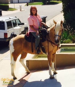 My first time back in the saddle after surgery in 2014