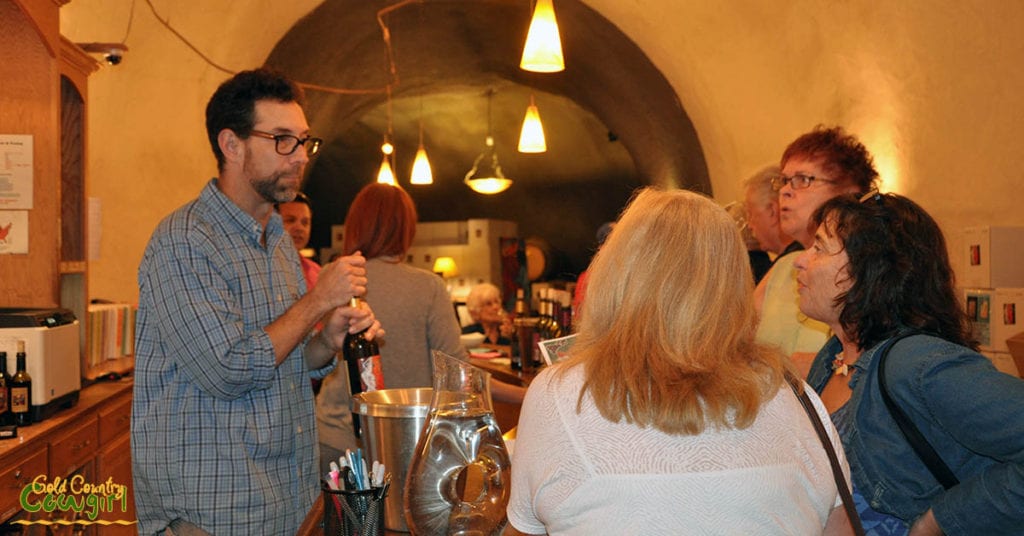 Tasting at the bar