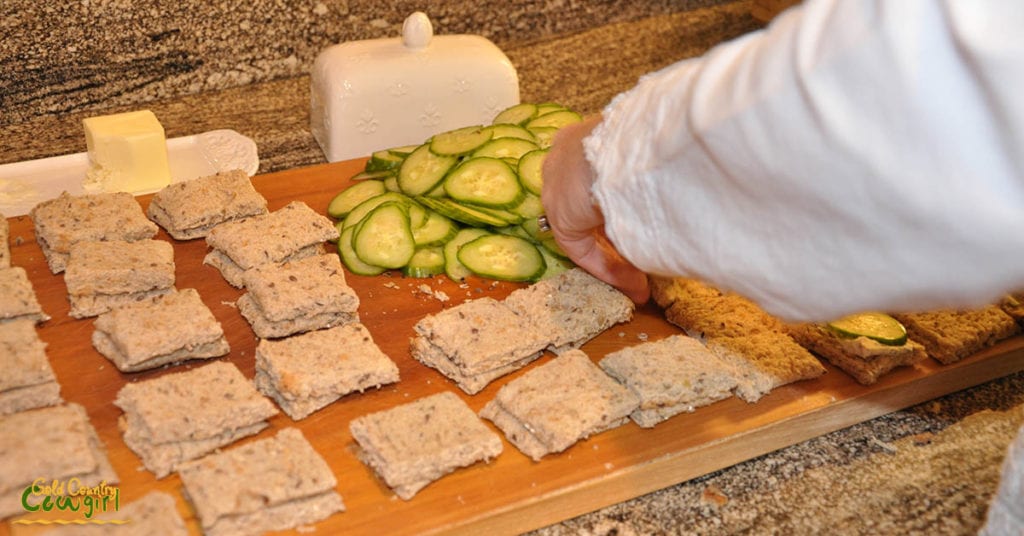 Cucumber sandwiches