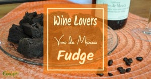 Vino de mocca is a luscious dessert wine infused with natural coffee, chocolate and orange flavors and makes this fudge recipe especially decadent.
