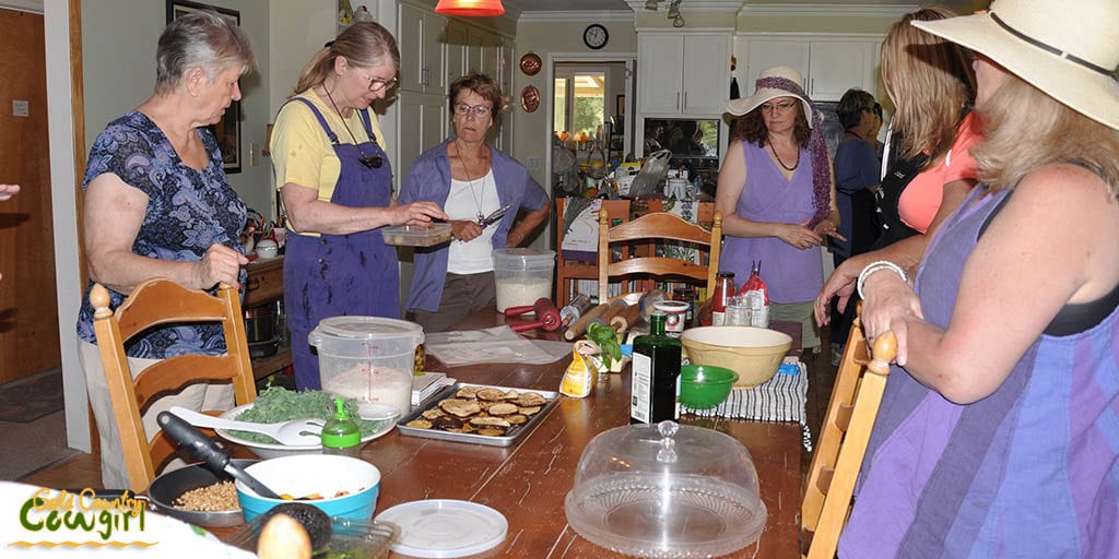 Getting the pizza ingredients together