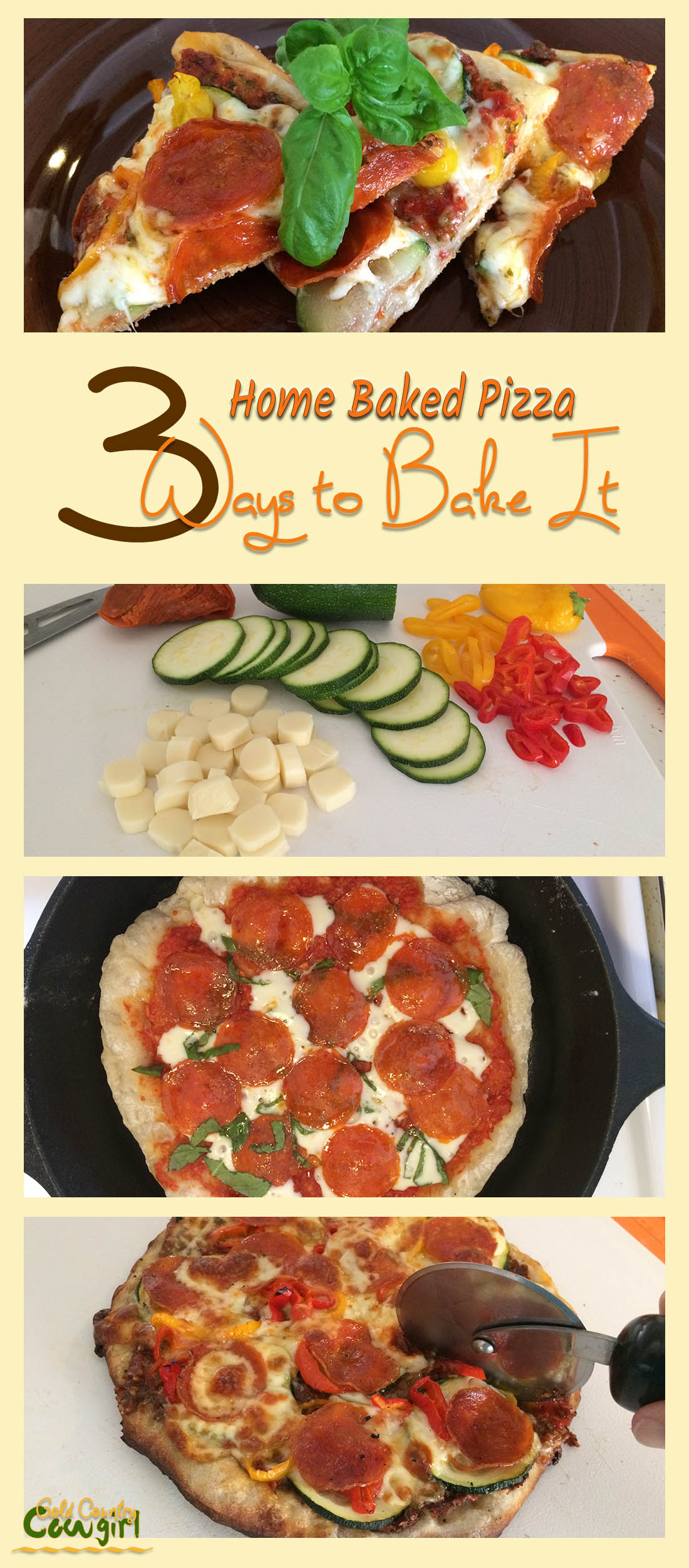 Baking Pizza - 3 ways to bake