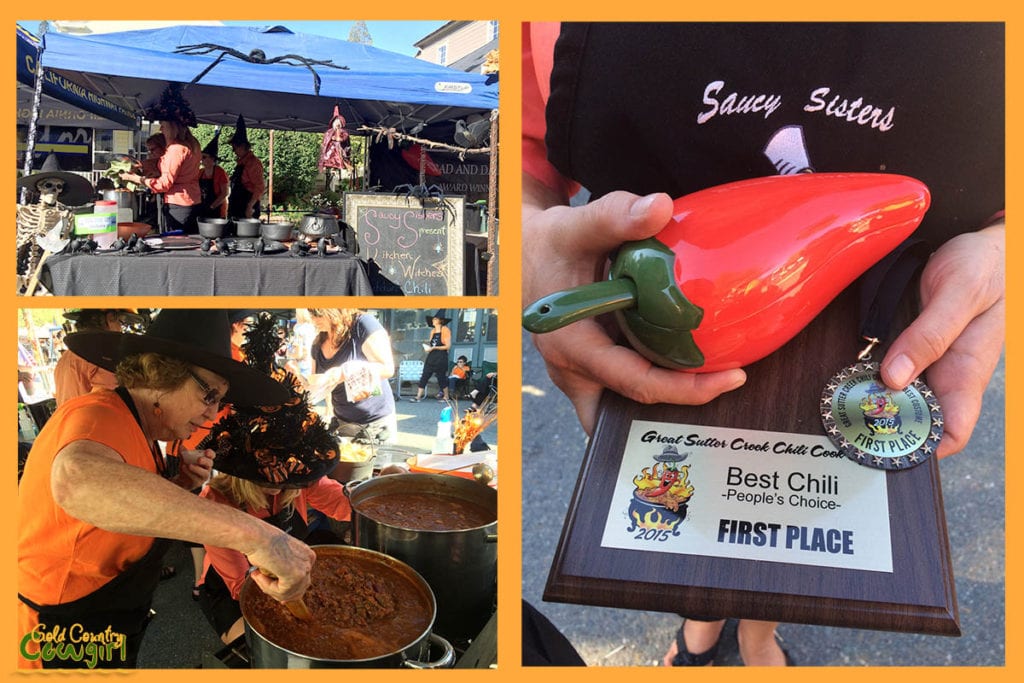 Saucy Sisters at Great Sutter Creek Chili Cook-off last year