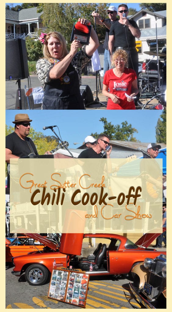 The Saucy Sisters had stiff competition at the 2016 Great Sutter Creek Chili Cook-off and Car Show. Do you think we won again this year?