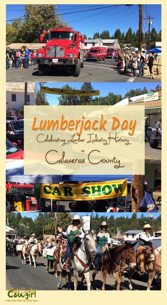 Lumberjack Day, held the first Saturday in October, is a day-long celebration of the history and traditions of the logging industry in Calaveras County.