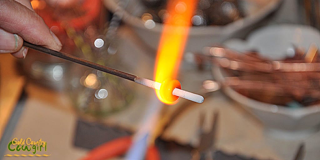 Shaping the bead on the rod -- Ferrari Originals