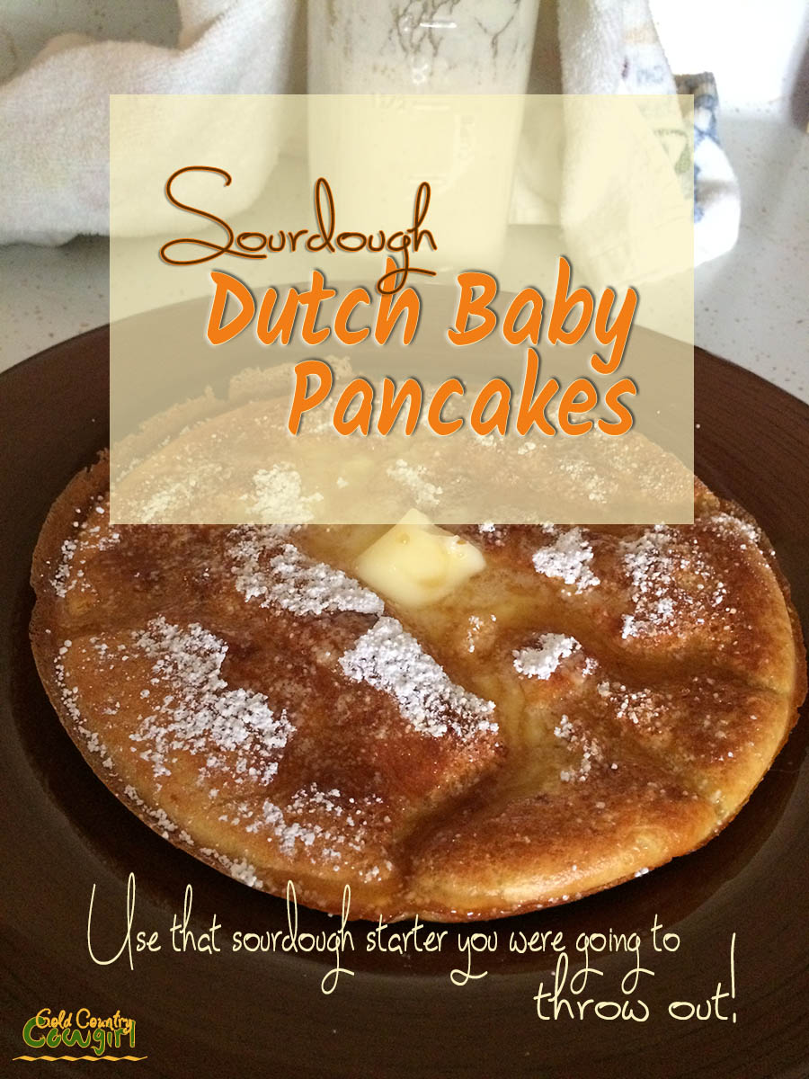 Sourdough Dutch Baby Pancakes title