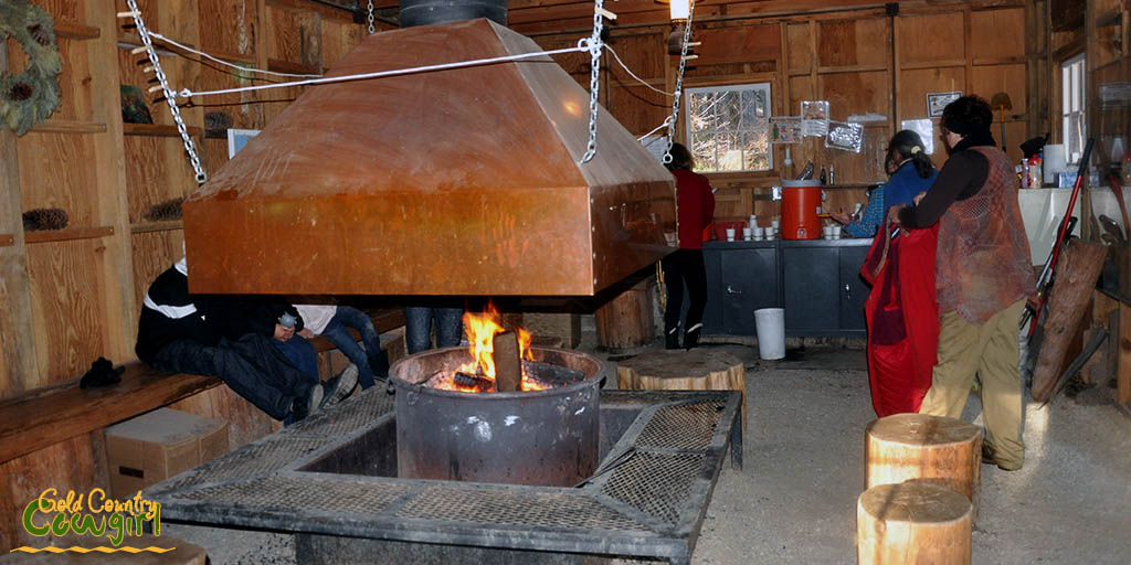 Warming hut interior