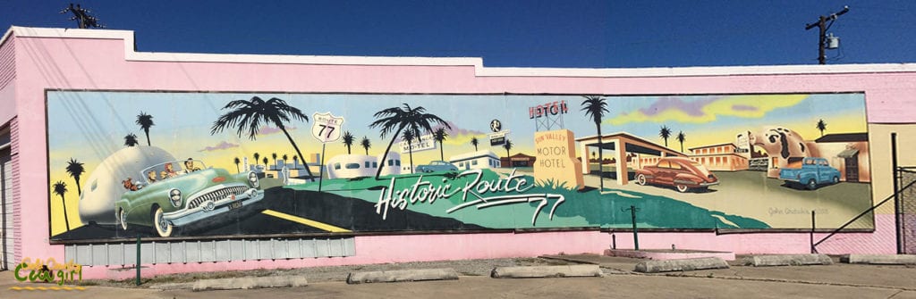 Historic Route 77 Mural Harlingen