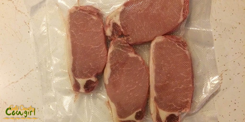 FoodSaver pork chops - Cooking for One