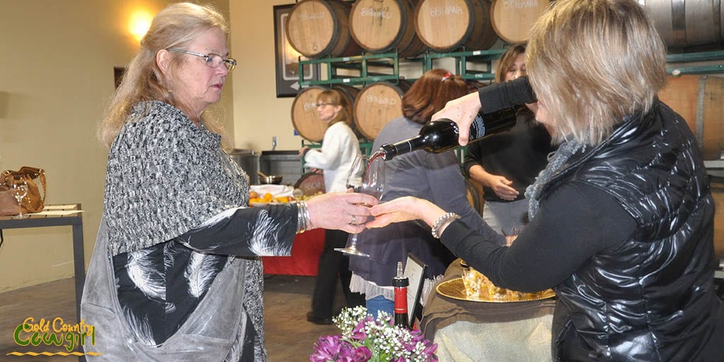 Pouring Mountain Selection Zinfandel for Pam