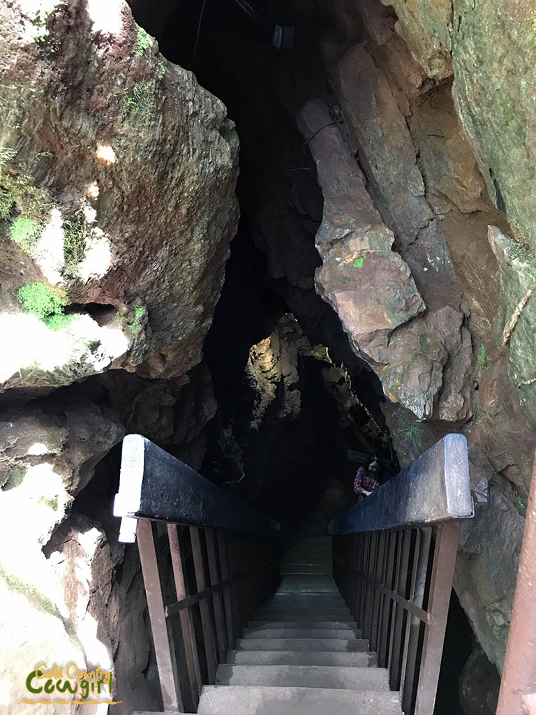 Cavern entrance stairs