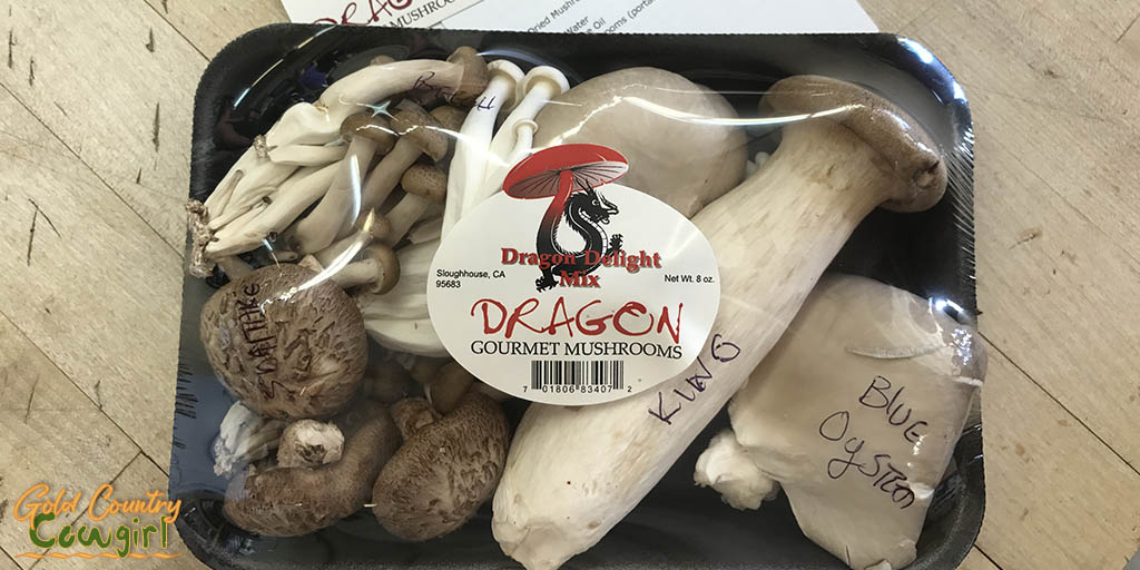 Labeled mushrooms