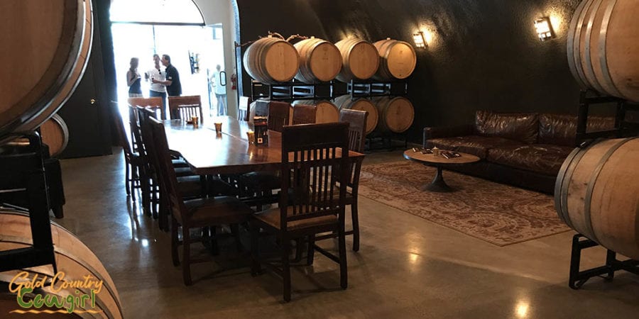 E16 Winery -- New Tasting Room in Somerset, CA - cave