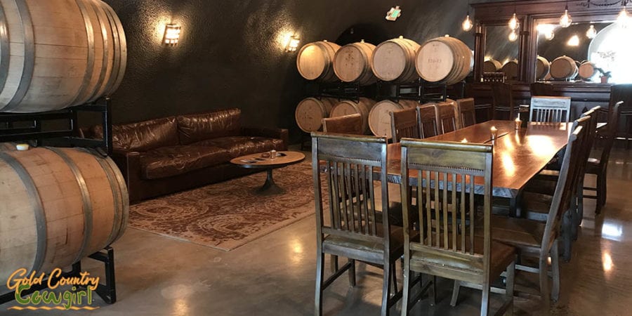 E16 Winery -- New Tasting Room in Somerset, CA - cave