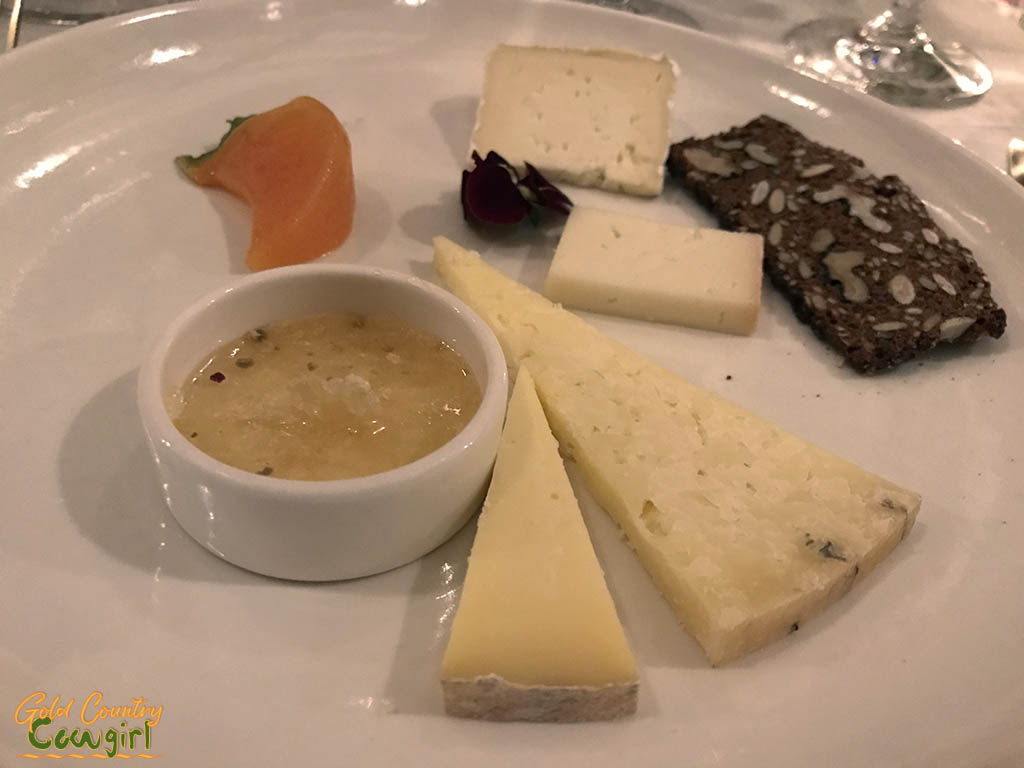 Cheese plate at Jordan