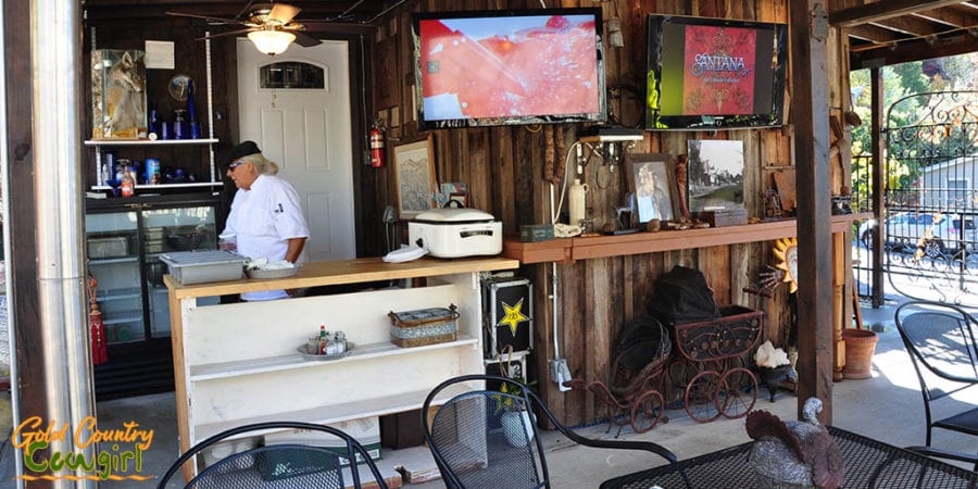 Big screen TVs on the patio and Jamison's Ale House