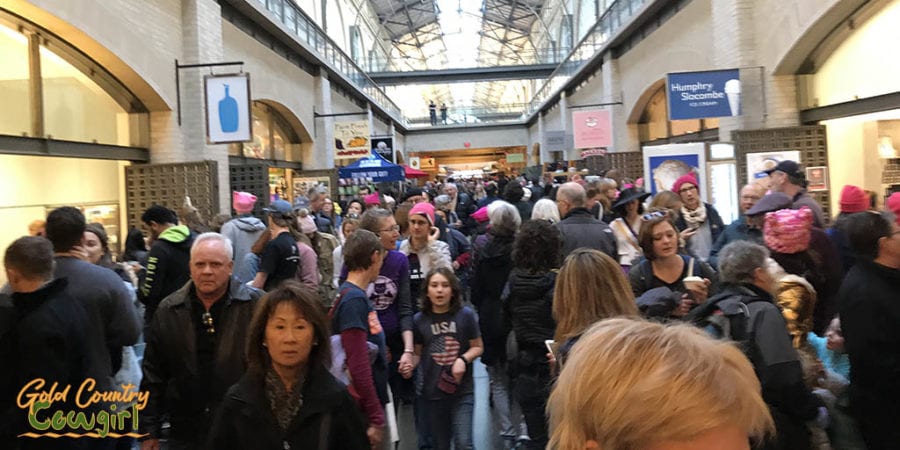 Ferry Building crowd
