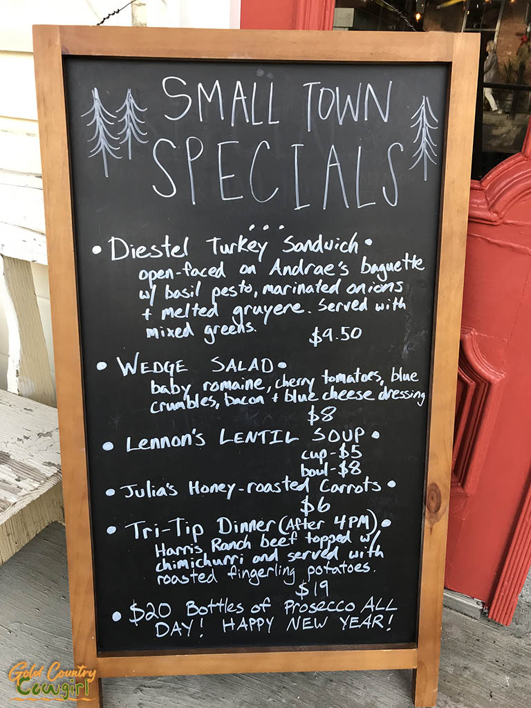 Sandwich board with specials