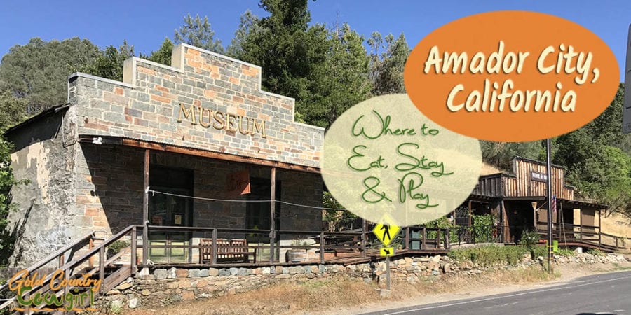 Although Amador City is the smallest incorporated city in California, covering less than a square mile, it has lots to offer. It has a hotel and four great places to eat. Main Street is also dotted with unique shops, a wine tasting room or two and a museum. 