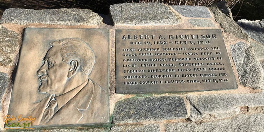 Michelson House dedication plaque