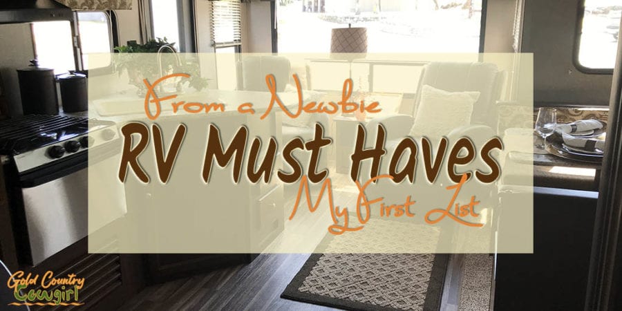 RV Must Haves - Although space is pretty limited in any RV including my travel trailer, there are a few things that I am putting on my RV must haves list.