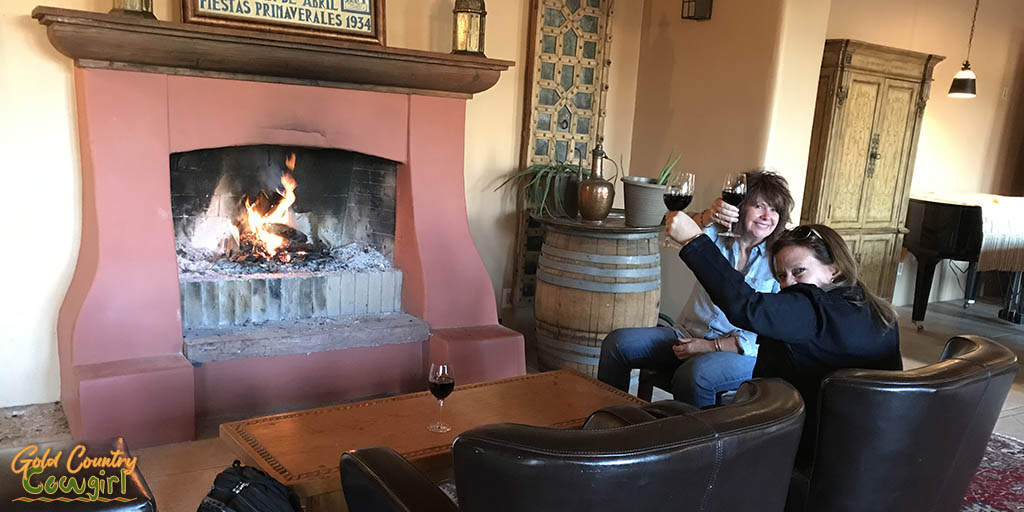 Casa Rondeña Winery fireplace