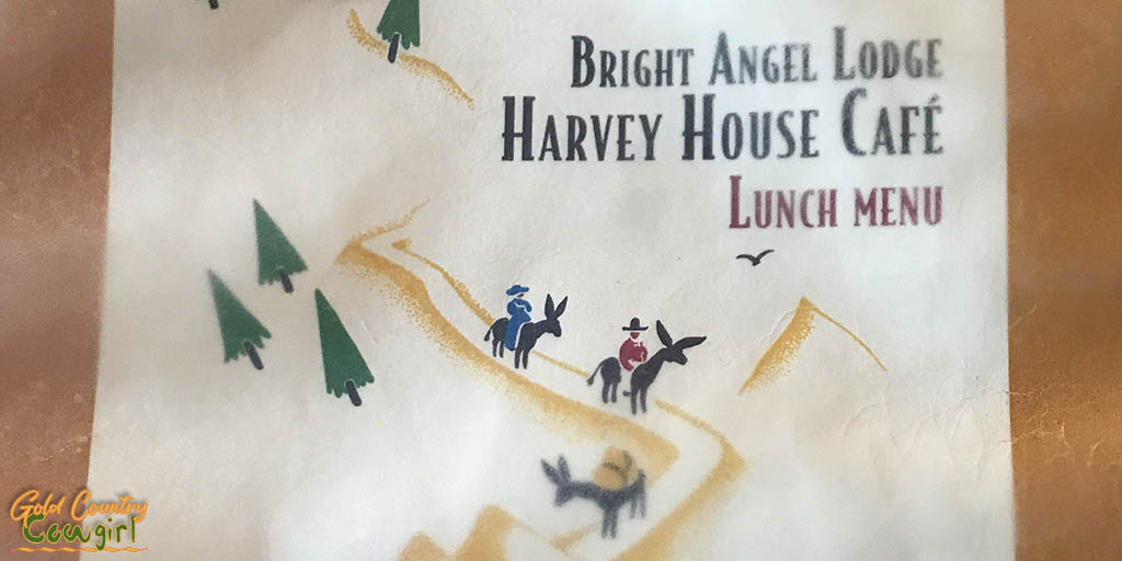 Harvey House Cafe menu cover