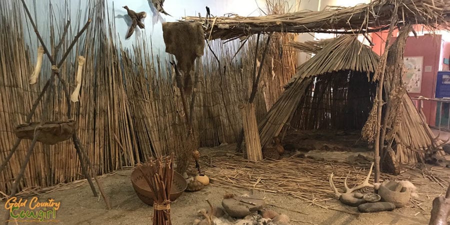 Native American display at Buena Vista Natural History Museum, Bakersfield, CA