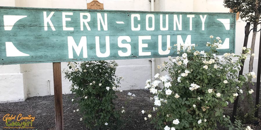 Kern County Museum sign, Bakersfield, CA