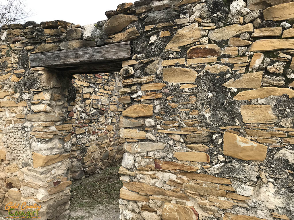 San Antonio Mission Trail San Juan Mission stone doorway