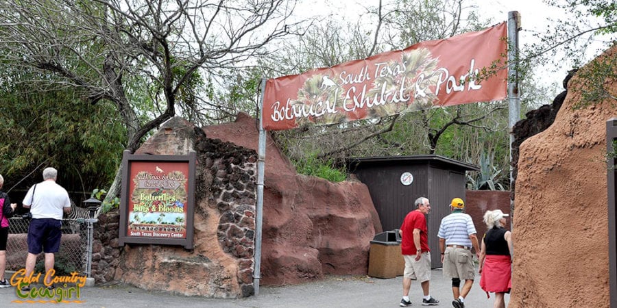 Entrance to South Texas Botanical Exhibit & Park at Gladys Porter Zoo in Brownsville, TX