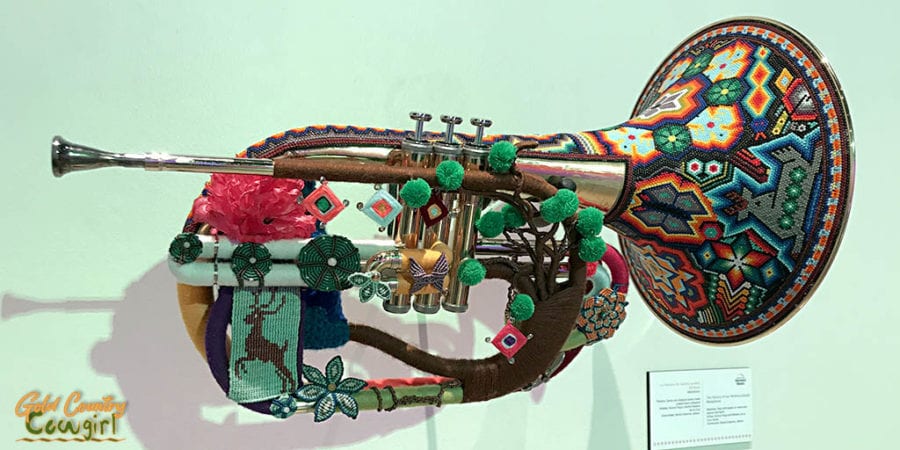 Warika trumpet - Symphony of Color exhibit, Internation Museum of Art and Science, McAllen, Texas