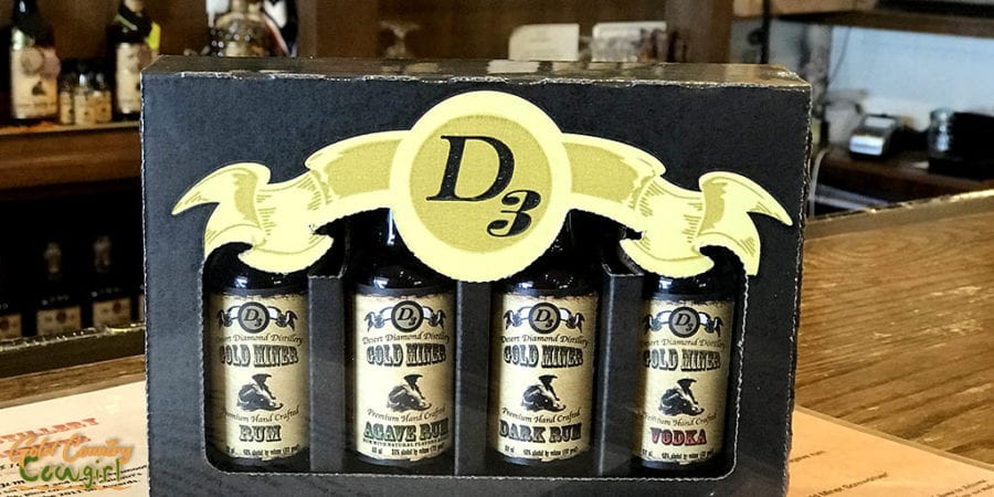 D3 combo gift pack with 3 rums and a vodka