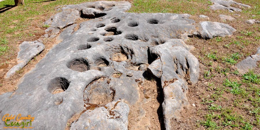 bedrock mortars at Indian Grinding Rock