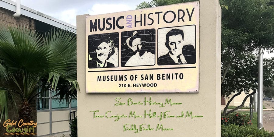 entry sign at Museums of San Benito