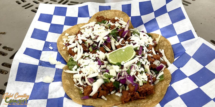 Taco truck tacos al pastor - authentic Mexican