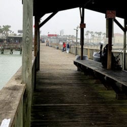 Fishing from pier
