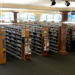 Library fiction section