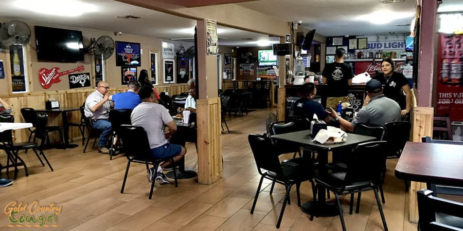 Interior of Dave's BBQ in Harlingen