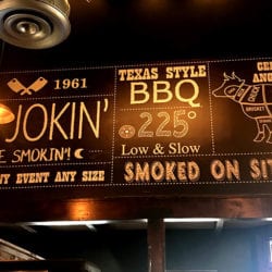 Smokin’ Moon BBQ interior sign