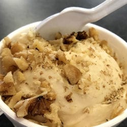 Schoolhouse Creamery vanilla with walnuts