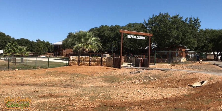 Entrance to Safari Cabins at Exotic Resort Zoo