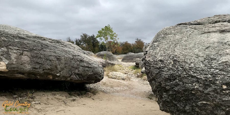 boulders in Big Rocks Park, Glen Rose, Texas