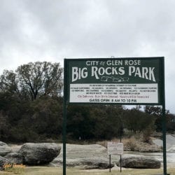 Big Rocks Park sign
