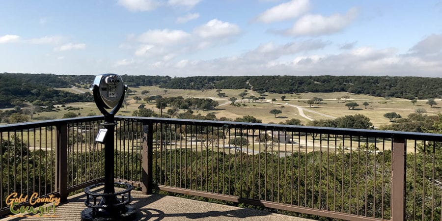 view of Fossil Rim from Overlook Cafe