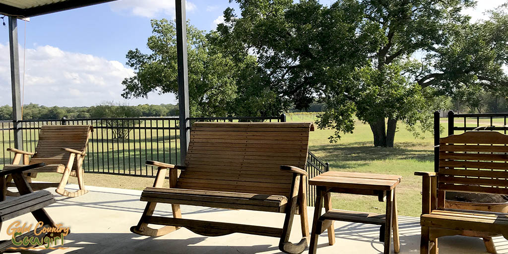 View from patio at Texas Legato Winery