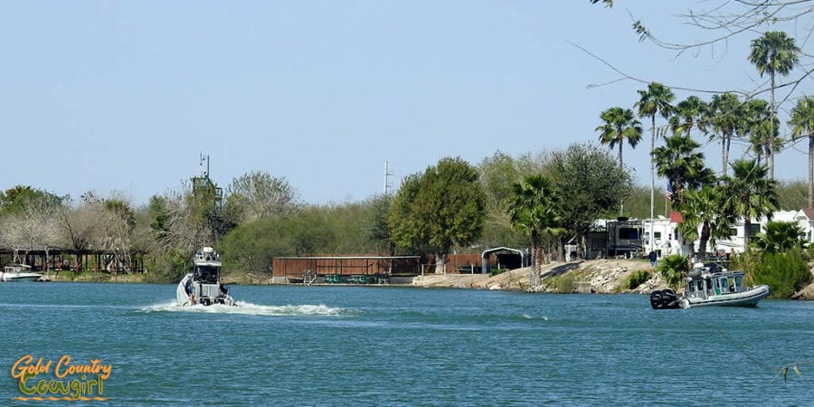 Harbor Patrol boats on the Rio Grande