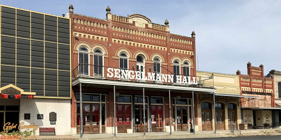 exterior of Sengelmann Hall, one of the best places to visit in Schulenburg, Texas